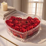 Heart Acrylic Collection - 18 Roses