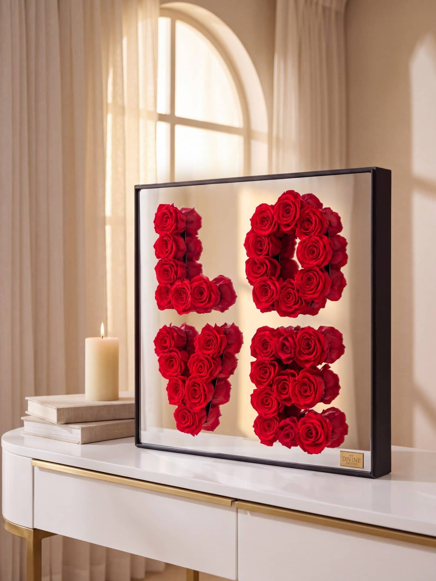 Oversized LOVE Mirror Acrylic Box Caja Acrílica Espejo LOVE Extragrande